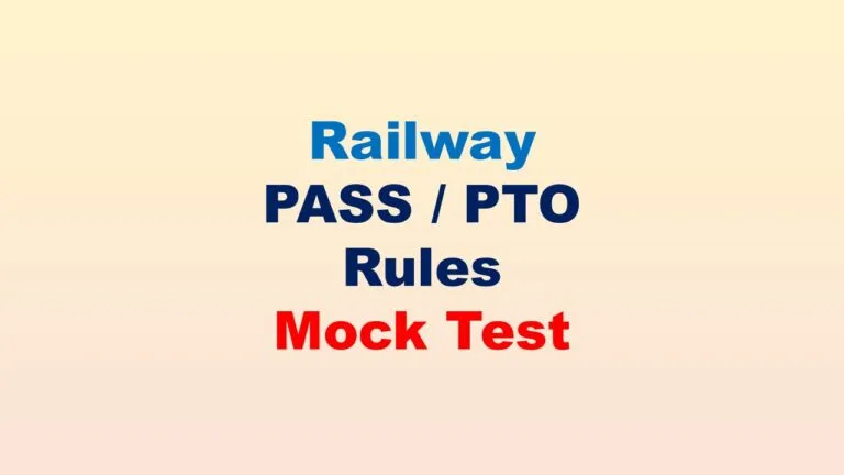 Railway Pass PTO Rules