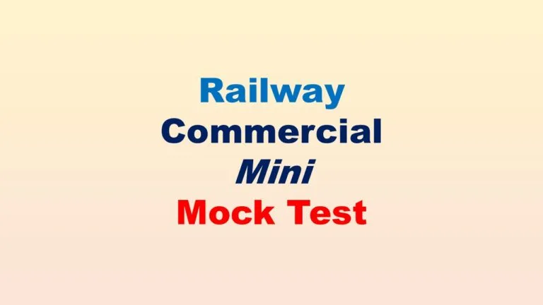 Commercial Mini Mock Test